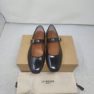Le Monde Beryl Black Mary Jane Patent Shoe